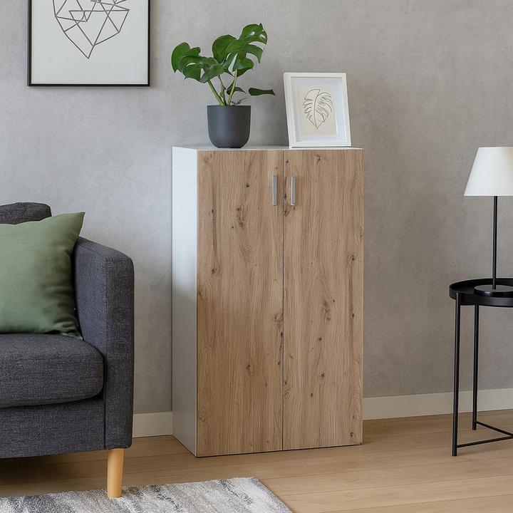 Image du produit HTI-Line Kommode Nina mit 3 Regalfächern (60 x 30.50 x 115 cm)
