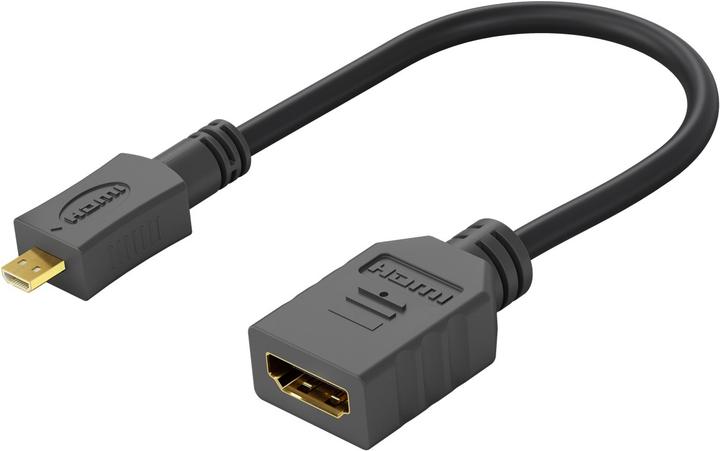 Goobay Micro HDMI D – HDMI Buchse (0.15 m)