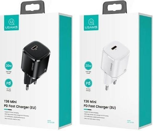 Produktbild Usams T36 Mini-Ladegerät 1x USB-C 3 A (CC124TC02) (20 W, 1 Port)