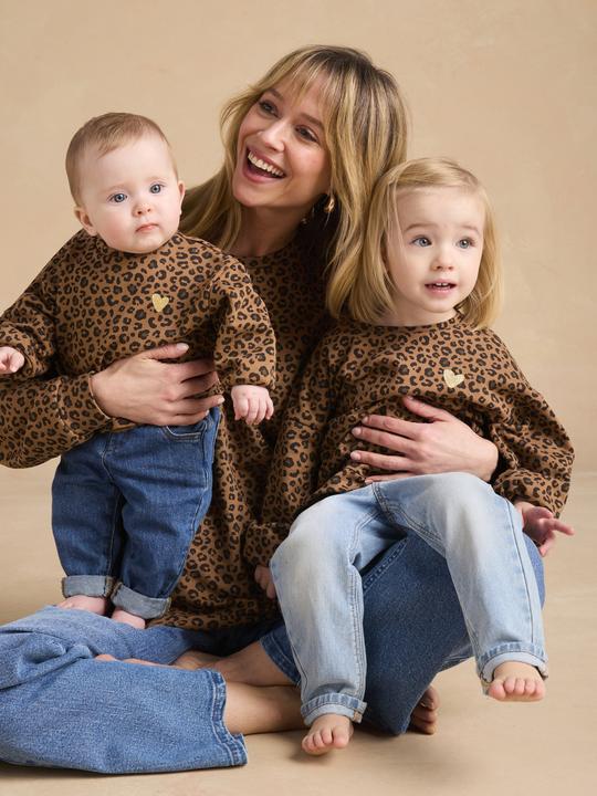 Actual product image Envie de Fraise Bio-Kollektion: Damen Sweatshirt Mama & Tochter-Capsule LEOPARD (40)