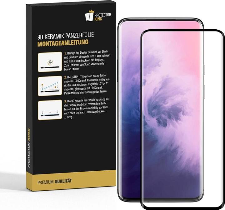 Produktbild Protectorking 2x Ceramic-Glass Full Cover HD Klar (2 Stück, OnePlus 7 Pro)