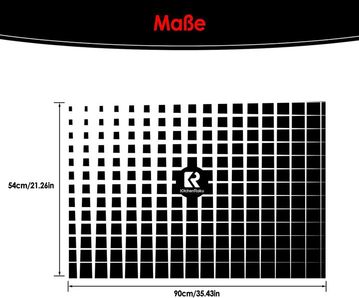 Produktbild KitchenRaku Induktionsschutzmatte 52x78cm