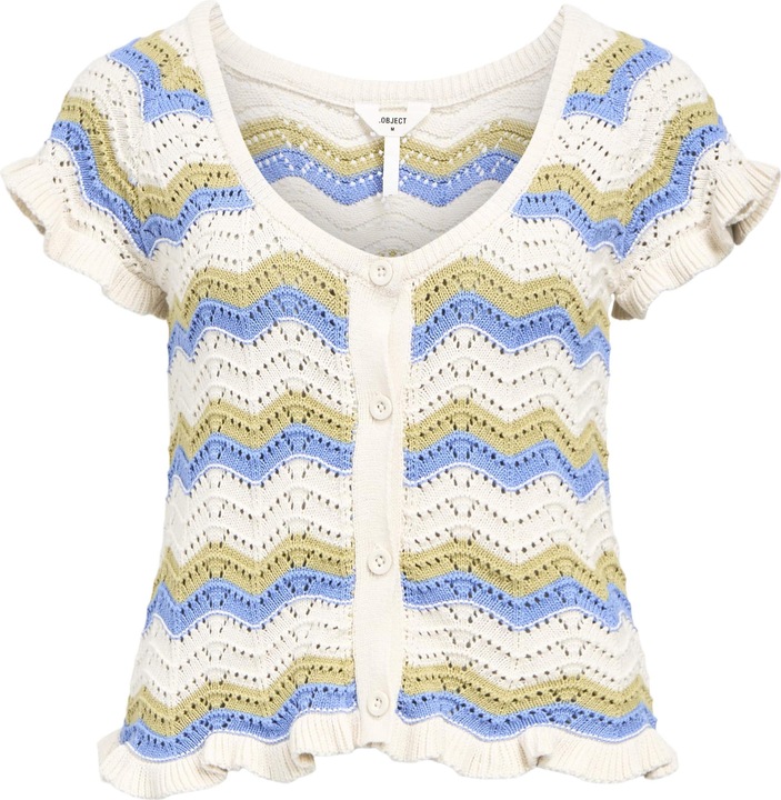 Object Kurzarm Strickjacke