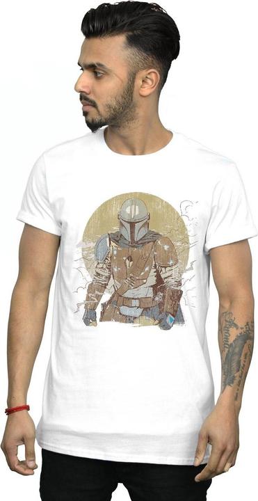 Produktbild Star Wars The Mandalorian Distressed Warrior TShirt (5XL)