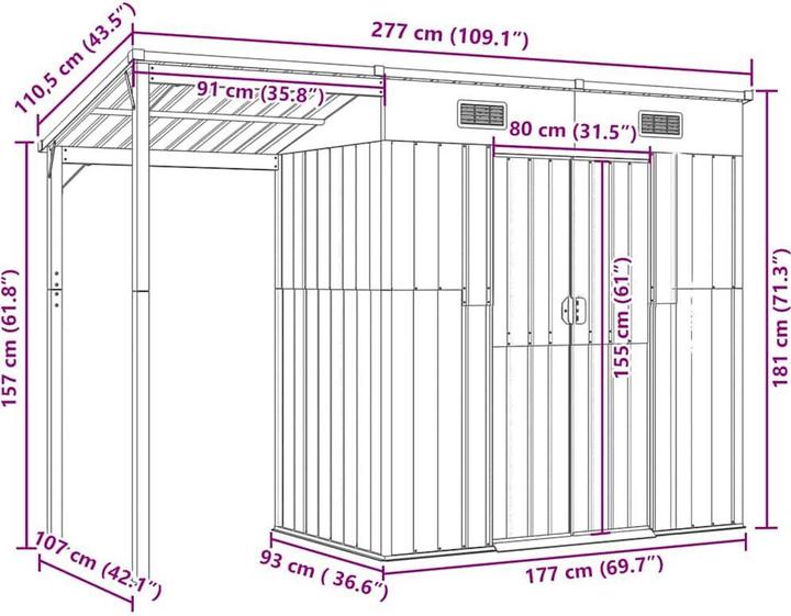 Produktbild vidaXL Gartenhaus