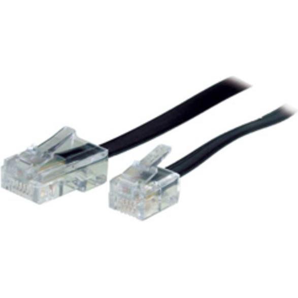 Dönges Anschlusskabel RJ11/RJ45, 3 m, schwarz (3 m), Netzwerkkabel