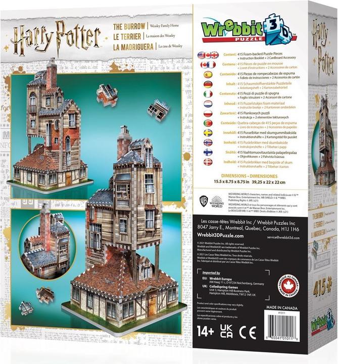 Actual product image Wrebbit 3D Fuchsbau - Harry Potter (415 pieces)