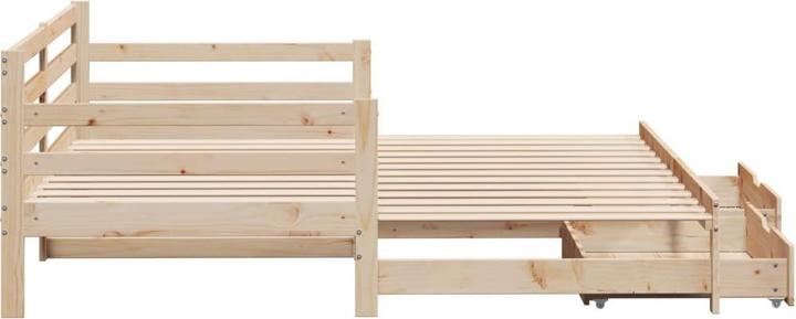 Produktbild vidaXL Tagesbett Ausziehbar mit Schubladen (80 x 200 cm)