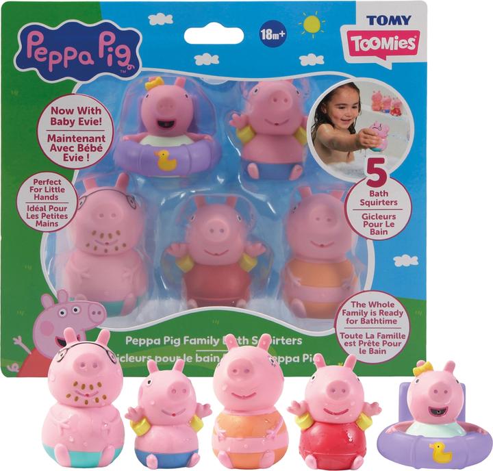 Produktbild Tomy Peppa & Familie Badespritzer