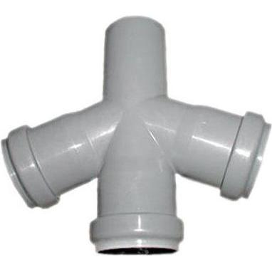 Magnaplast, Zubehör Sanitärinstallation, FOUR WAY BRANCH 50/50/50X67