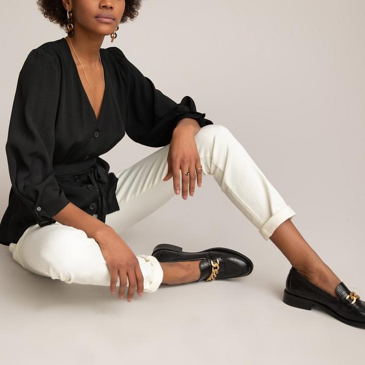 Actual product image La Redoute Collections Organic cotton trousers (40)