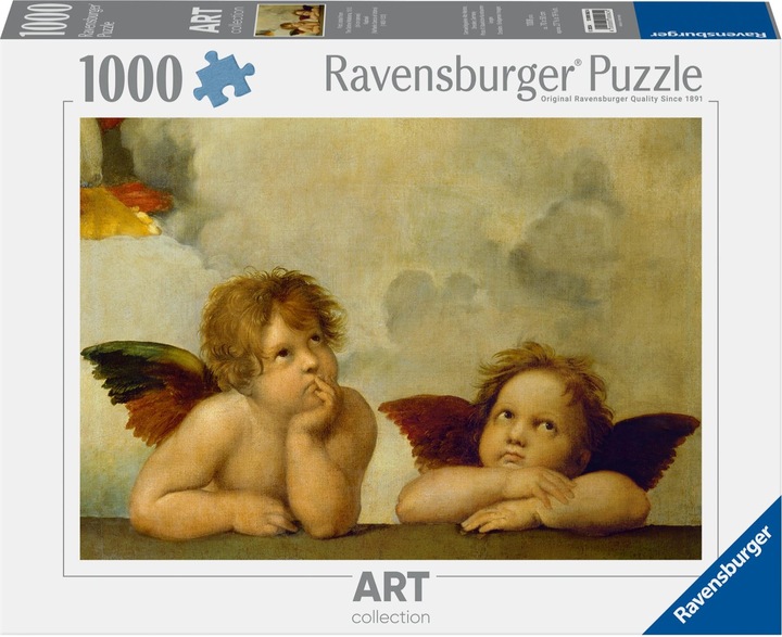 Actual product image Ravensburger 1000 Piece Puzzle - Art Collection: Raphael, Cherubini (1000 pieces)