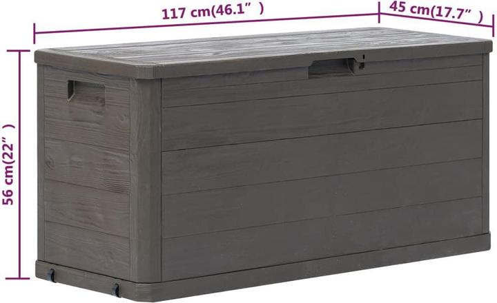Actual product image vidaXL Aufbewahrungsbox
