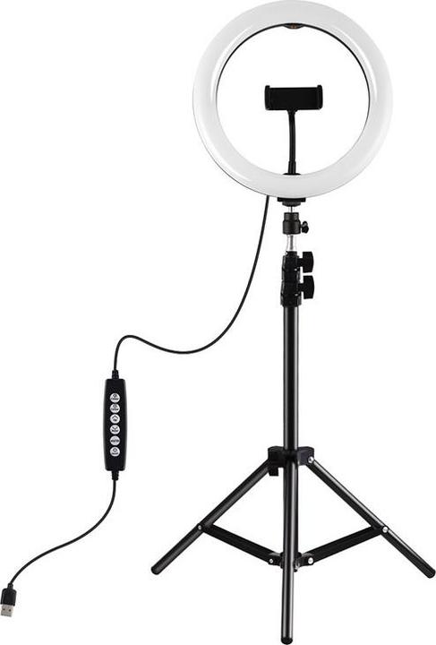 Produktbild Puluz 1,1m Tripod Mount + 26cm RGBW LED Ring Vlogging PKT3044 (Ringleuchte)