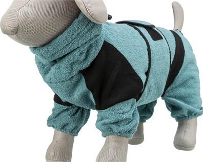 Productafbeelding Trixie Badjas / Huisoverall Badstof Benzine - 46 Cm (M, Hond algemeen, Hondenbadjas)
