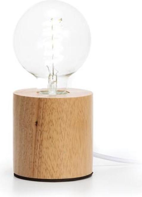 Actual product image Velleman Decorative lamp base - oak - cylinder shape - E27 (E27)