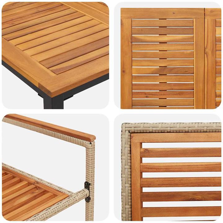 Produktbild vidaXL Garten Essgruppe (200 x 100 x 75 cm)