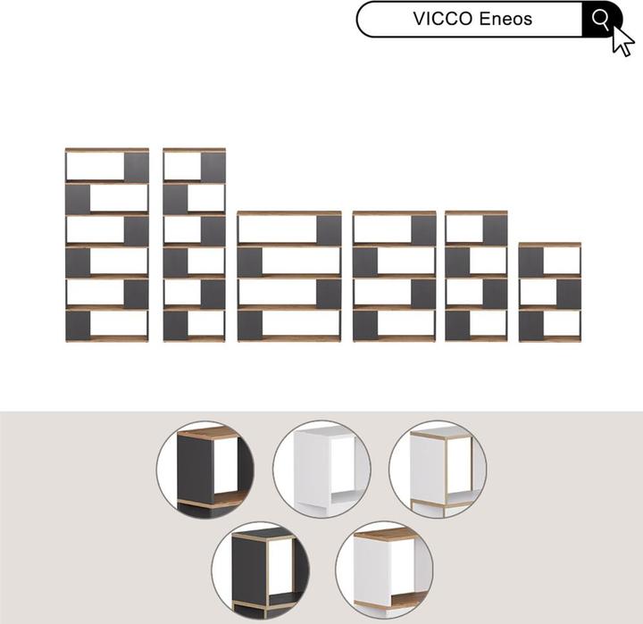 Produktbild Vicco Raumteiler Eneos, Anthrazit/Goldkraft Eiche, 60 x 94 cm