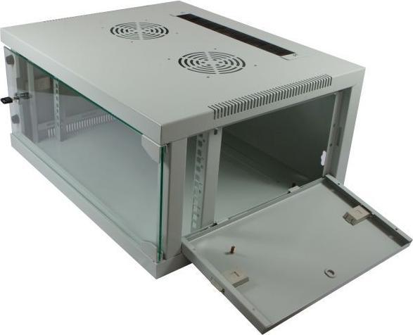 Produktbild Allnet 19 Wandgehäuse 4HE B541 / T595mm 1-teilig *lichtgrau* SMQ-Serie (4 HE, 19 Zoll Rack)