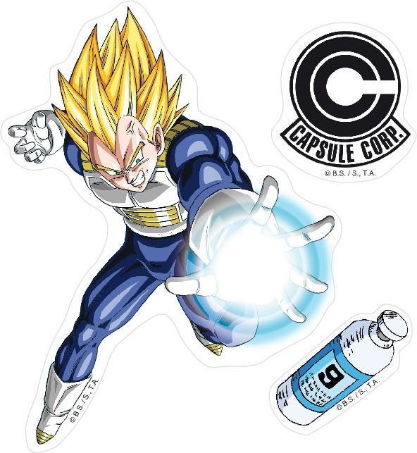 Abysse DRAGON BALL - Stickers - 16x11cm 2 sheets - DBZ Goku-Vegeta X5 ...