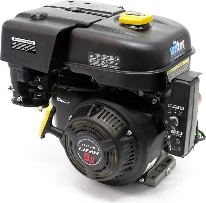 Produktbild Wiltec LIFAN 177 Benzinmotor 6,6 kW 9 PS Ölbadkupplung 2:1 Kartmotor E-Start 270 ccm
