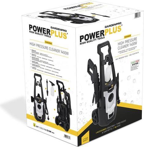 Actual product image Powerplus High pressure cleaner 1400W (Electrical connection)