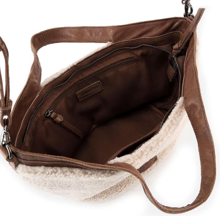 Produktbild FredsBruder Teddy Layer Schultertasche Leder 40 cm