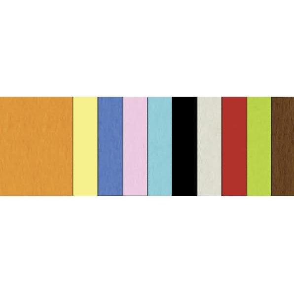 Ursus, Bastelpapier, Tonpapier 130g/qm 50x70cm VE=30 Blatt 10 Farben sortiert (130 g/m², 30 x)