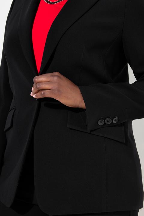Produktbild Ulla Popken Blazer, Acetat, Reverskragen, Knopfverschluss (52)