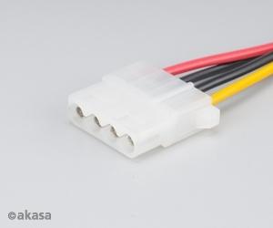 Produktbild Akasa SATA zu Molex Adapterkabel - 2 Stück (15 cm, 4 pin PWM, SATA)