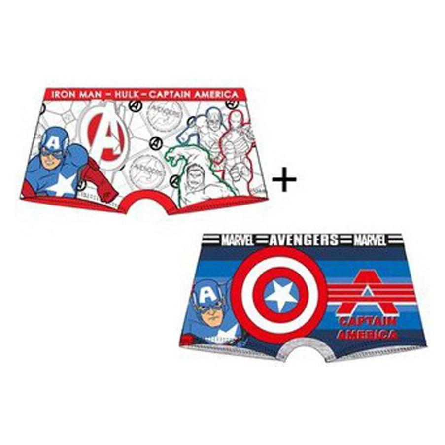 Sun City, Jungen, Unterhosen, Avengers Kinder Boxershorts 2 Stück/Paket 6/8 Jahre, Mehrfarbig, (116, 128, 2er Pack)
