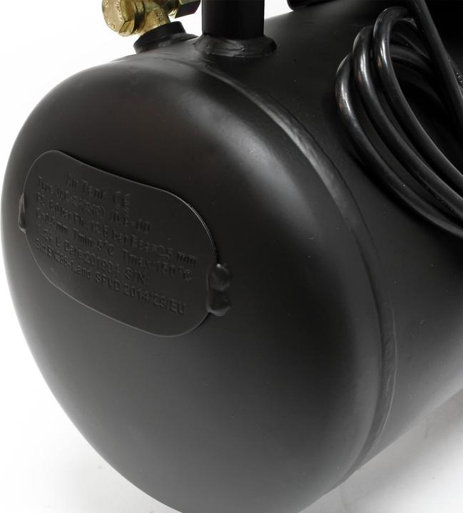 Actual product image Wiltec Air Compressor with 24L Tank Volume, max. Pressure of 8 Bar and Wheels (24 l)