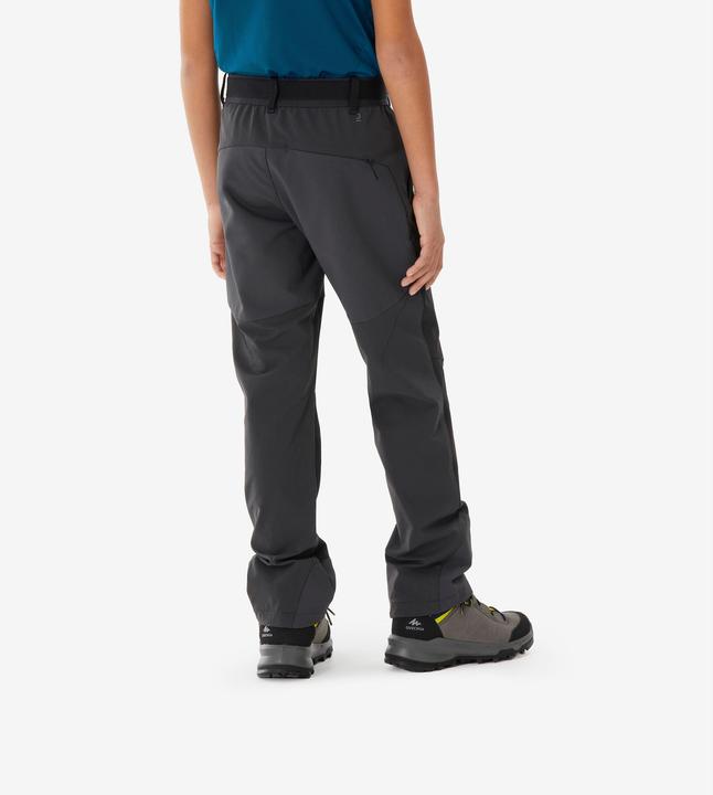Produktbild Quechua Kids’ softshell hiking trousers, 7-15 years, MH900 - Grey/Black (176)