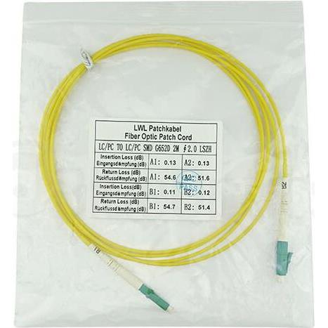 Thumbnail - BlueOptics Simplex LWL Patchkabel LC-APC/LC-APC Singlemode 5 Meter, Transceiver, Gelb