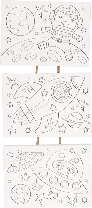 Produktbild Leinwand-Malset Space, 3-teilig
