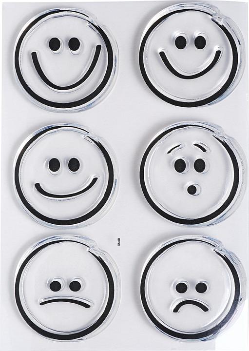 Produktbild Efco Clear Stempel-Set "Emoticons", ca. 7,4x10,5cm