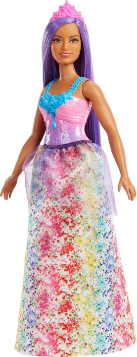 Barbie Poupée princesse Dreamtopia (courbes, cheveux bruns), dès 3 ans