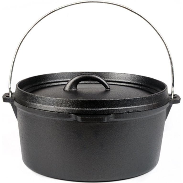 Garden Pleasure, Grillgeschirr, Der Dutch Oven aus Gusseisen ein unverzichtbares Utensil für jeden Outdoor-Koch. Mit ein...