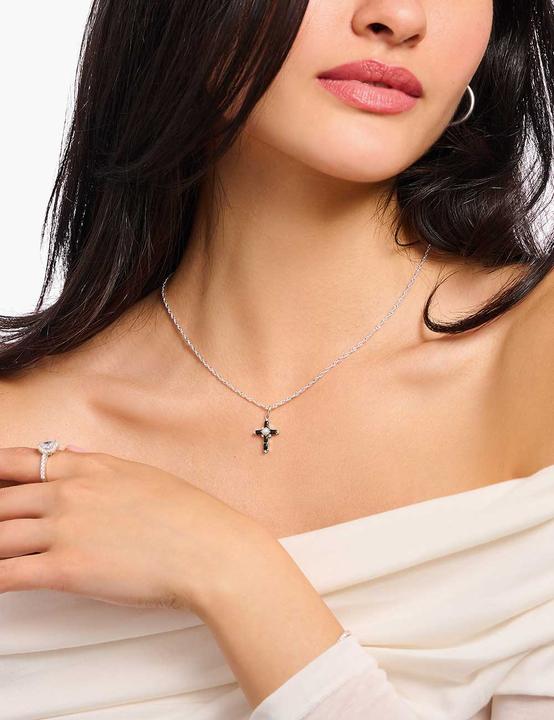 Immagine prodotto Thomas Sabo Collana Cross Romance (Annerito, Argento 925, 40 cm)