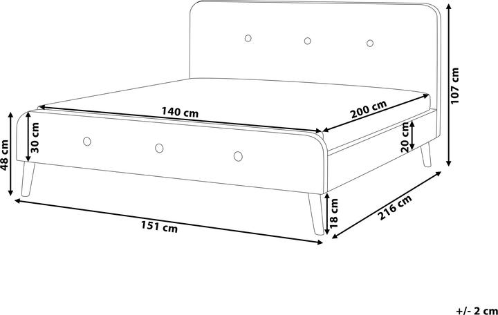Produktbild Beliani Rennes (140 x 200 cm)