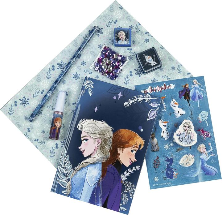 Actual product image Undercover Notebook Frozen 11.8 x 17.7 cm, Blank, Blue/Purple (11.8 x 17.7 cm, Plain, Hardcover)