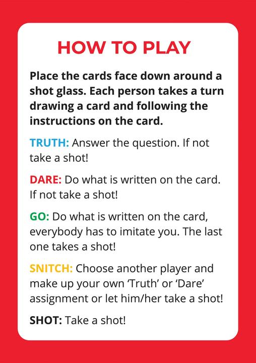 Actual product image Joke Items Playing cards "Truth or Dare" (German)
