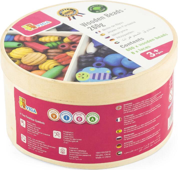 Image du produit Viga Toys Set de perles en bois