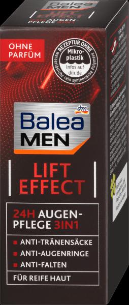 Produktbild dm Balea MEN Augencreme Lift Effect 24h Augenpflege 3in1 (Augenpflege Serum, 15 ml, Tag + Nacht)