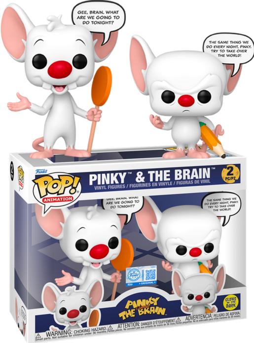 Funko POP! 2-Pack Pinky and The Brain - Pinky & The Brain Exclusive Phosphorescente