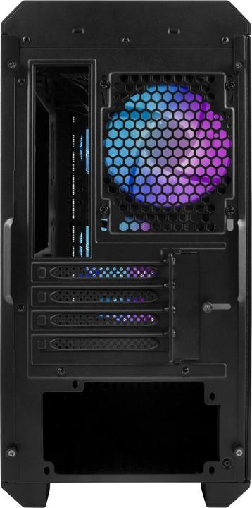 Actual product image Genesis IRID 503 ARGB PC case, Micro Tower, 2xUSB 2.0, 2x jack, 1xUSB 3.0, black (Mini-ITX)