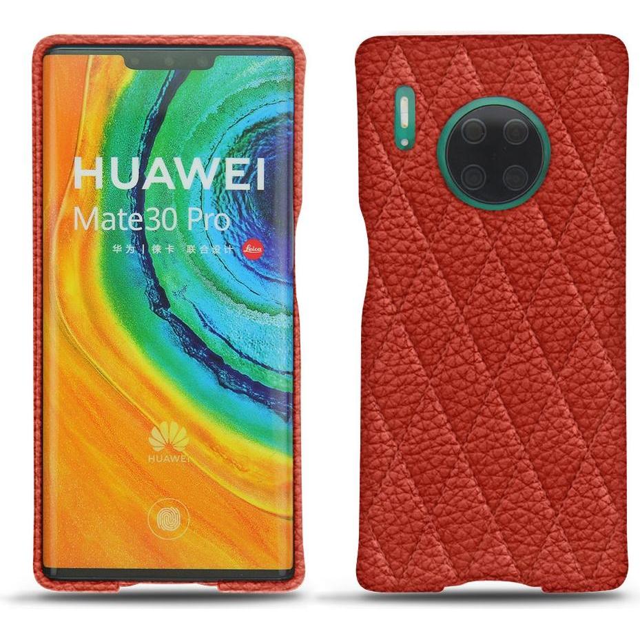 Noreve Lederschutzhülle (Huawei Mate 30 Pro), Smartphone Hülle, Orange