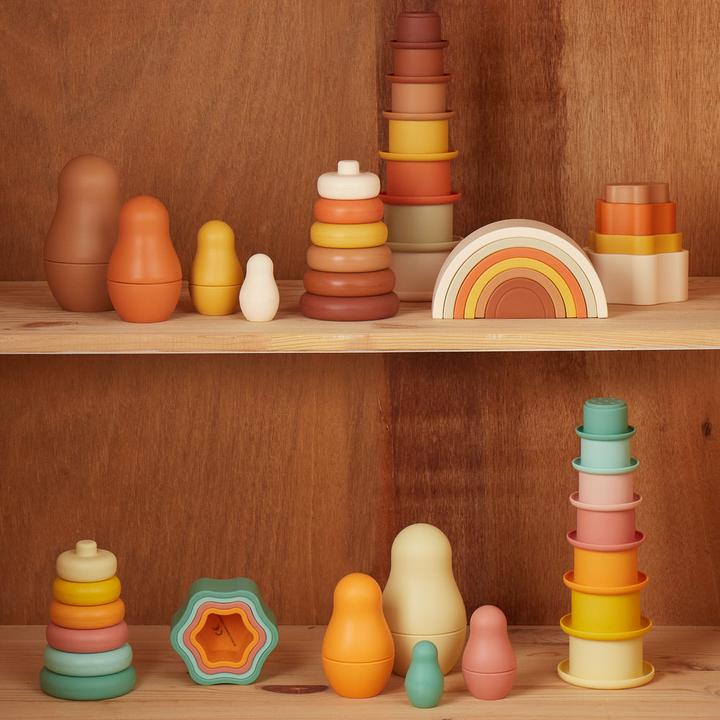 Image du produit Bieco Jouet empilable Matriochkas en silicone Tropical Vibes