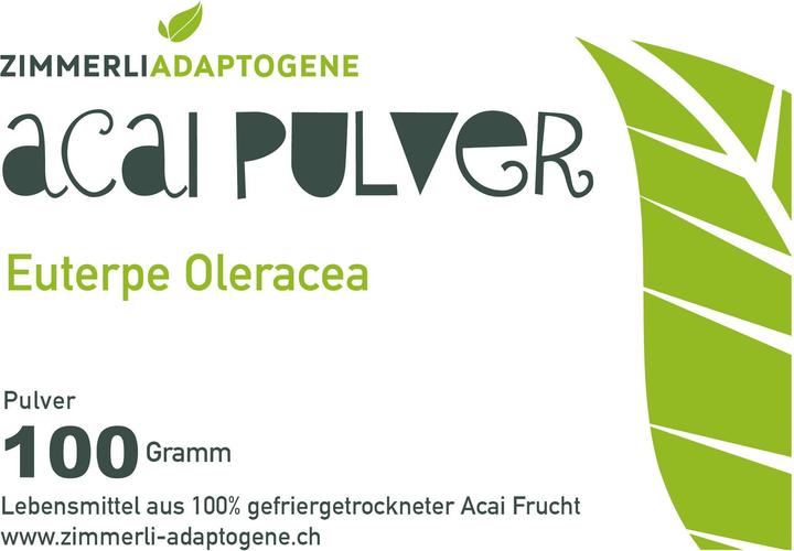 Produktbild Zimmerli Adaptogene Acai Pulver (1 Stück, Pulver, 100 g)