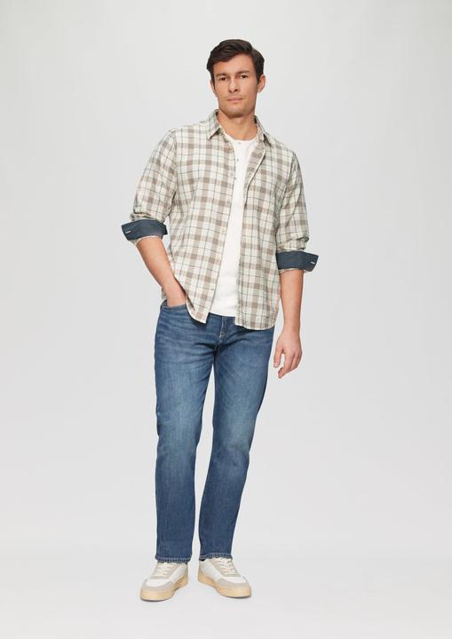 Immagine prodotto S.Oliver Hemd Regular Fit: Kariertes Baumwollhemd aus Seersucker (M)